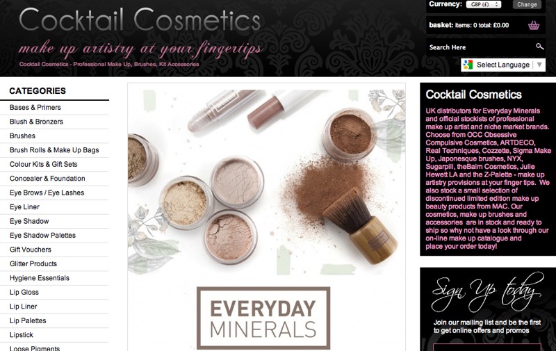 Cocktail cosmetics uk