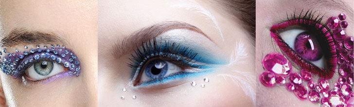 make up con strass
