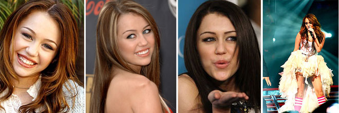 Miley Cyrus trsformazioni