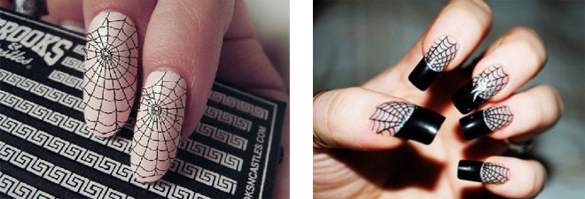 halloween nail art idee