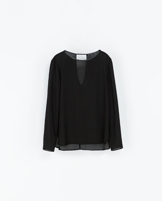 camicia nera Zara