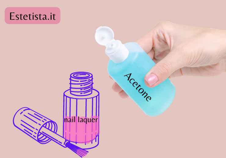 recuperare lo smalto con acetone