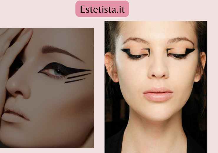 Eyeliner geometrico