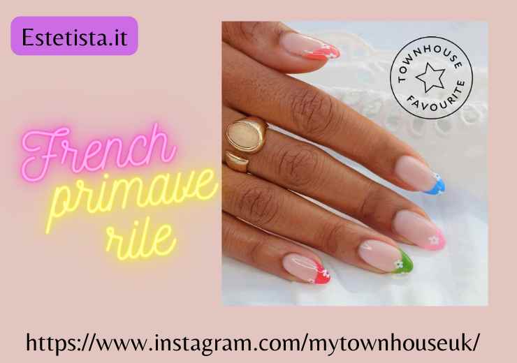 french manicure primaverile pasqua