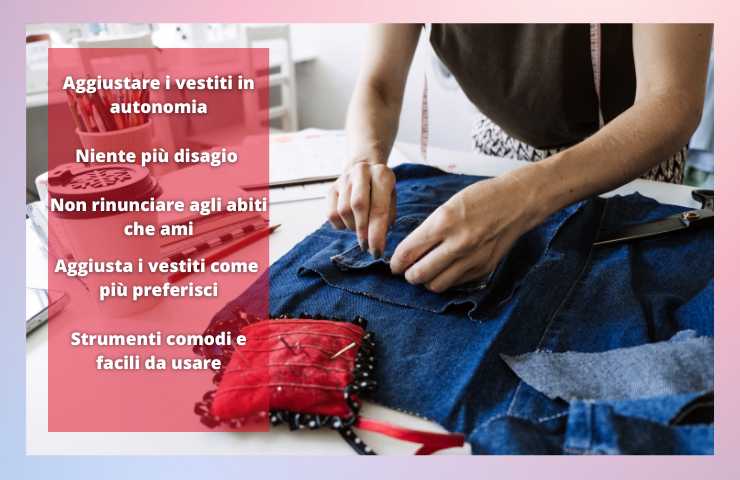 micro stitch riparare vestiti