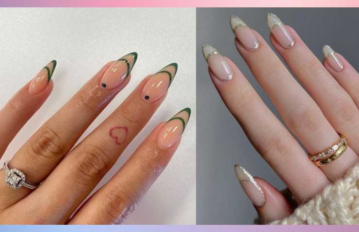 negative french space manicure