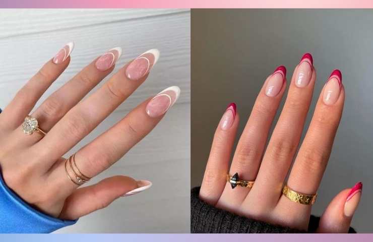 negative french space manicure