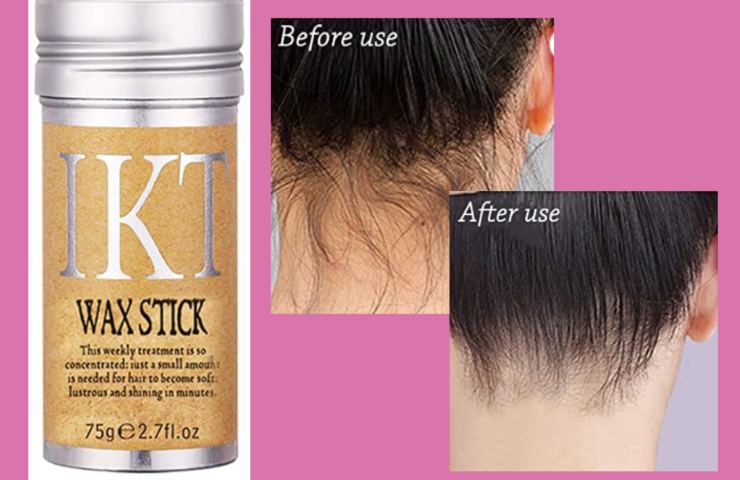 cera in stick per appiattire e sistemare i capelli