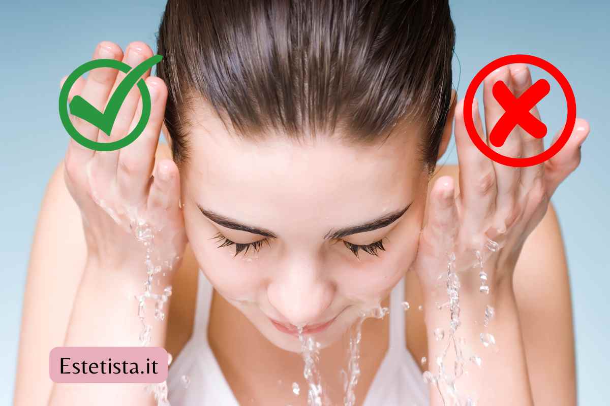 lavare viso giusto o sbagliato