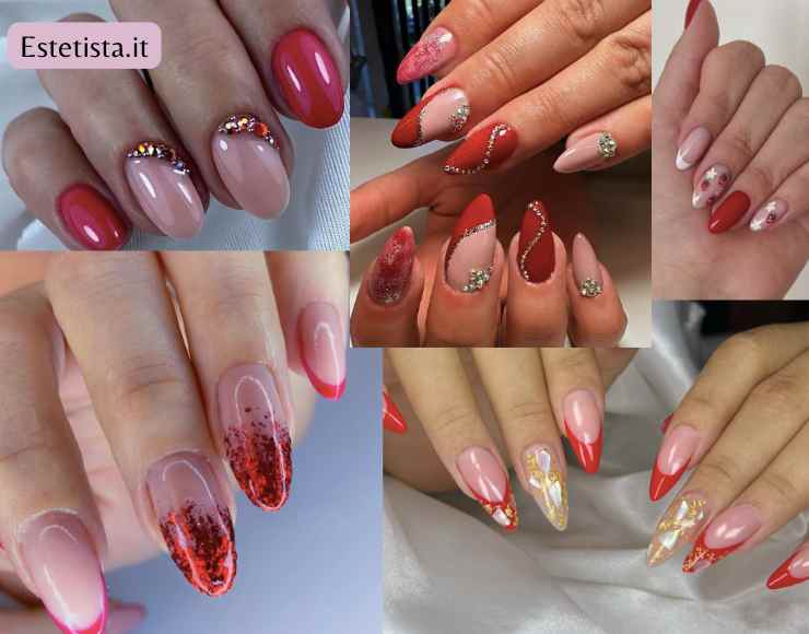 nail art smalto rosso