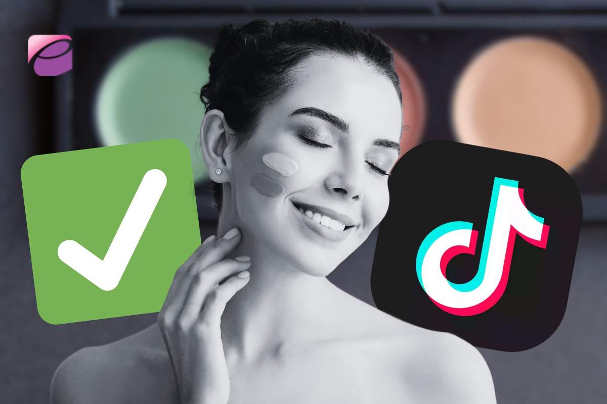 tecnica tiktok per mettere correttore