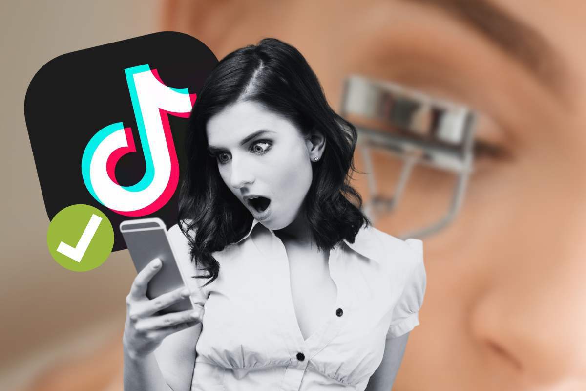 Il piegaciglia capovolto sta spopolando su TikTok