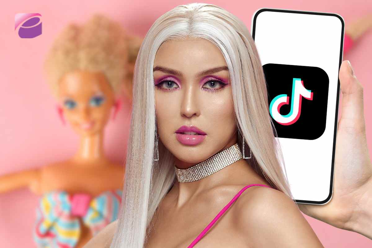 filtro tiktok per truccarsi come barbie