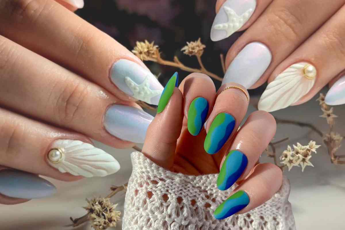 sea glass manicure 