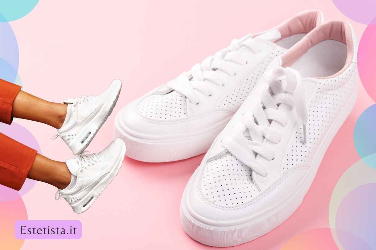 modelli sneakers bianche di moda