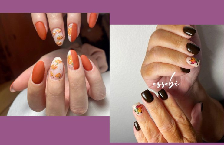 nail art autunnali in tendenza