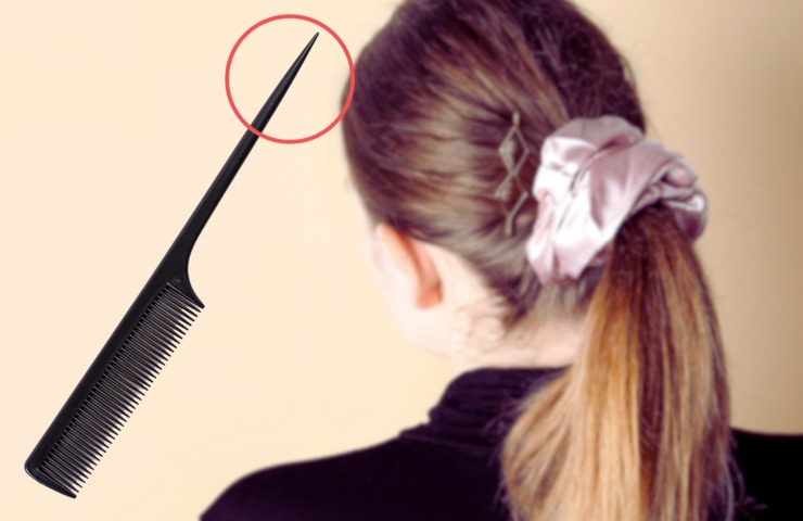 trucco per coda ai capelli