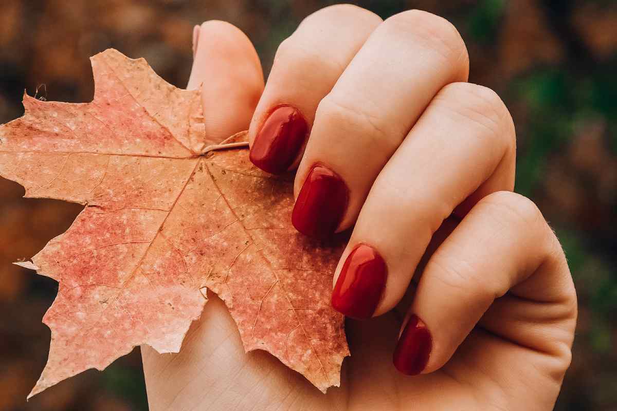 manicure autunnale 