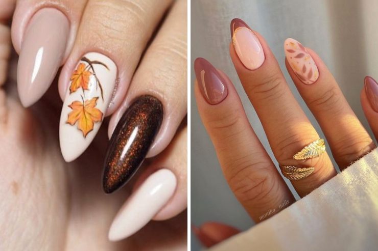 manicure autunnale 