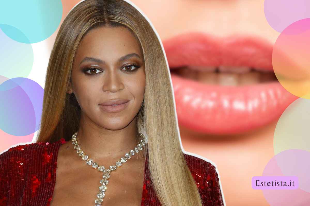 trucco per labbra com Beyonce