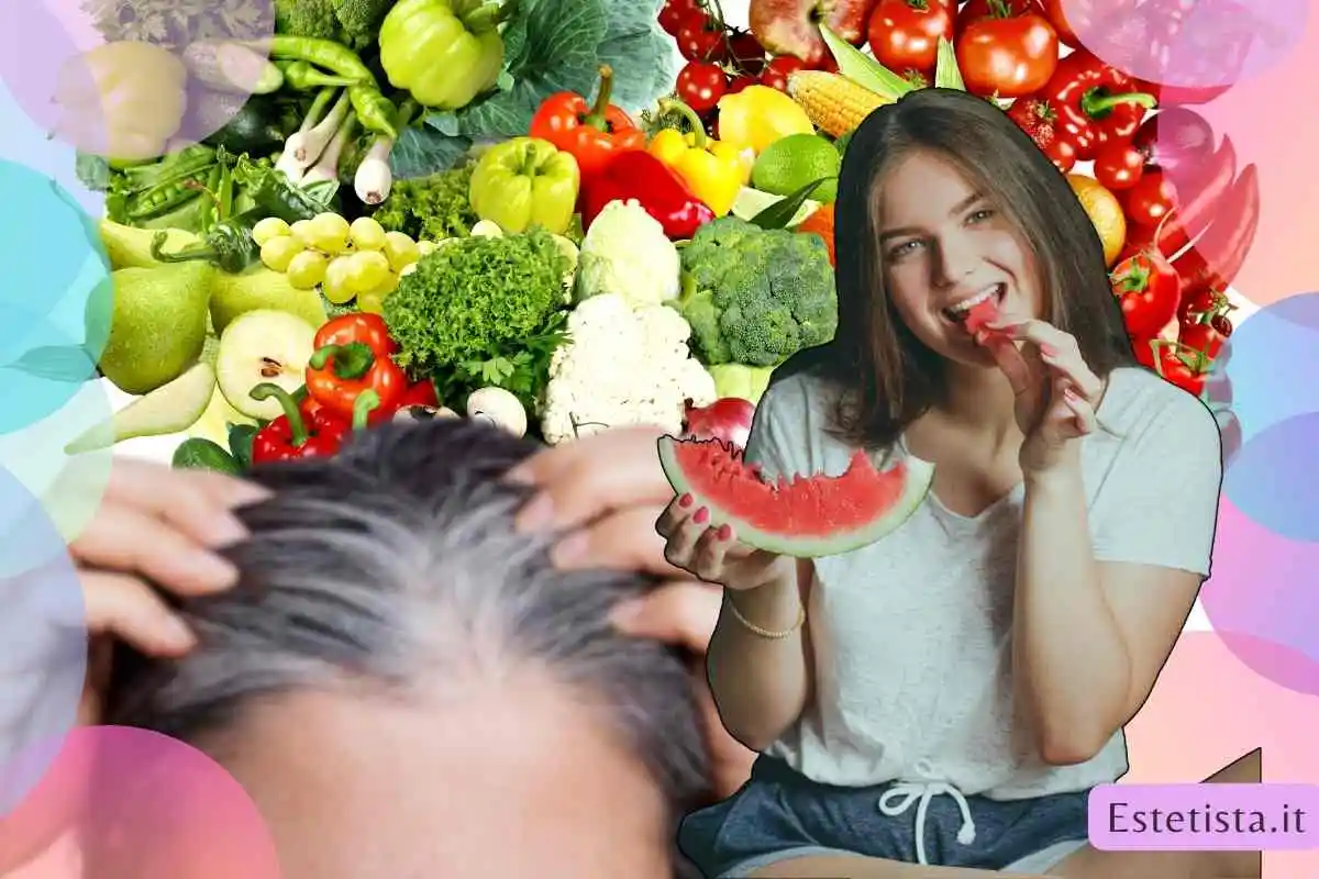 alimentazione contro i capelli bianchi