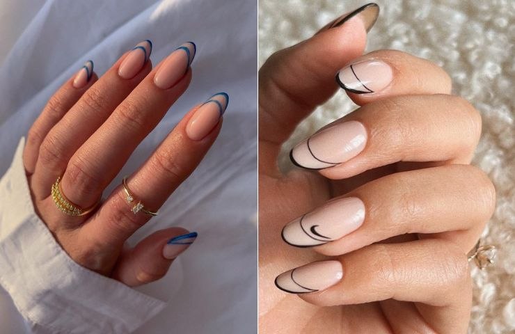 outline french manicure