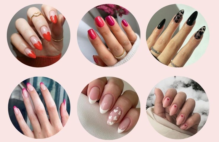 idee manicure san valentino