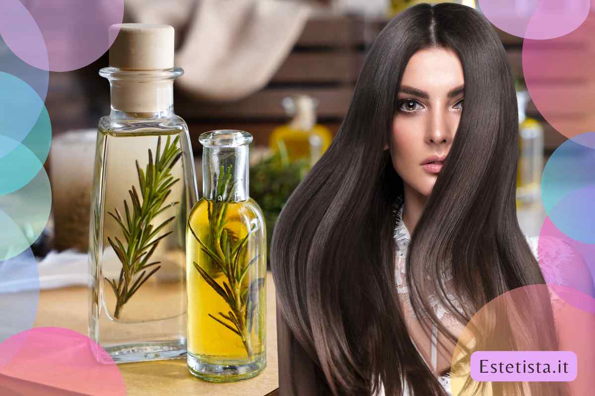 olio essenziale di rosmarino sui capelli