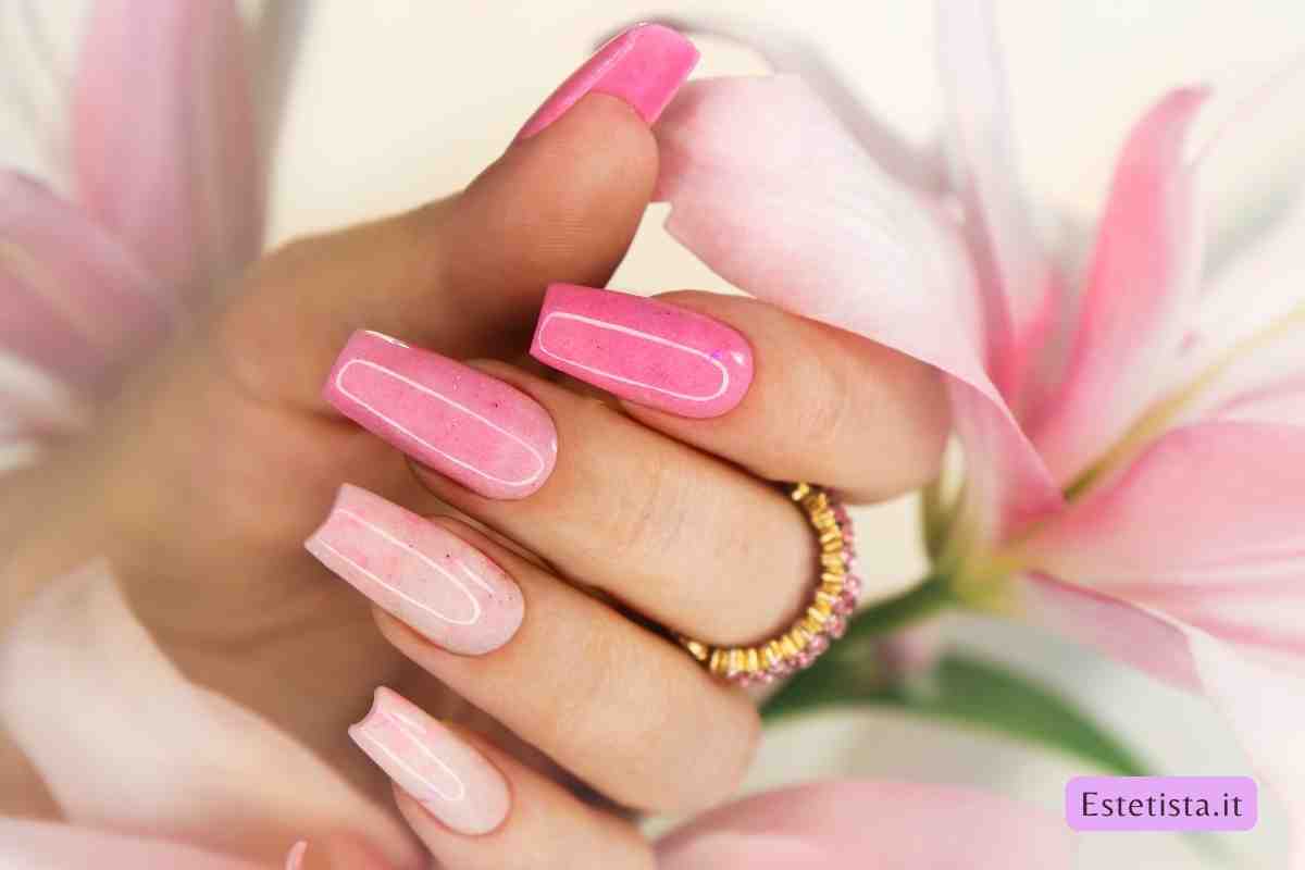 unghie rosa