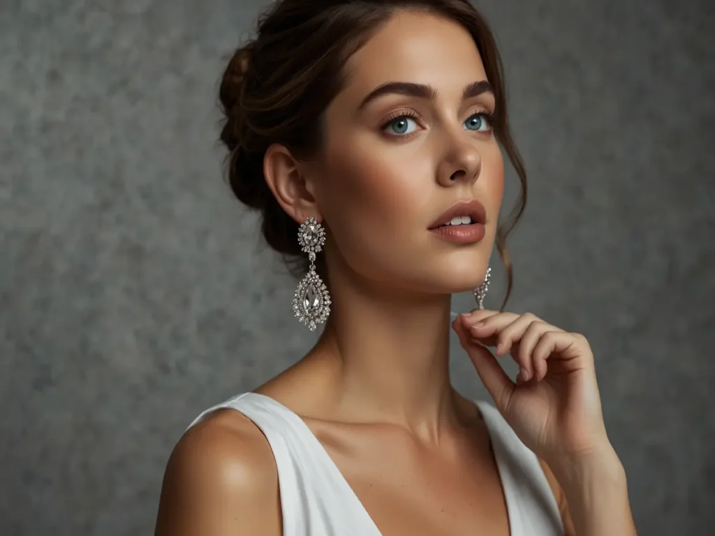 Orecchini grandi: perché dopo i 50 anni ti aiutano a nascondere le rughe del collo.