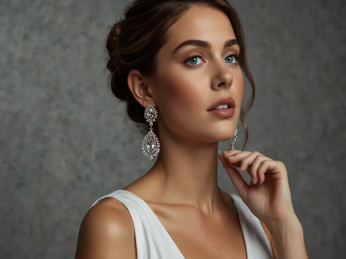 Orecchini grandi: perché dopo i 50 anni ti aiutano a nascondere le rughe del collo.